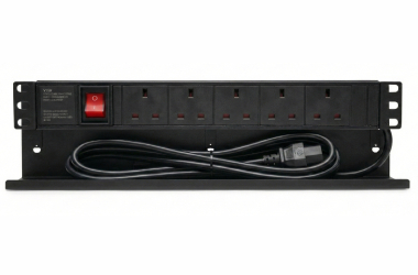 Black PDU unit for data center and telecom rack installations.