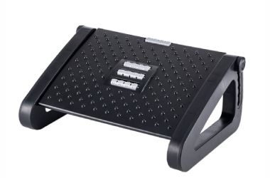 Accessories Adjustable ergonomic footrest designed to improve posture and provide under-desk comfort.